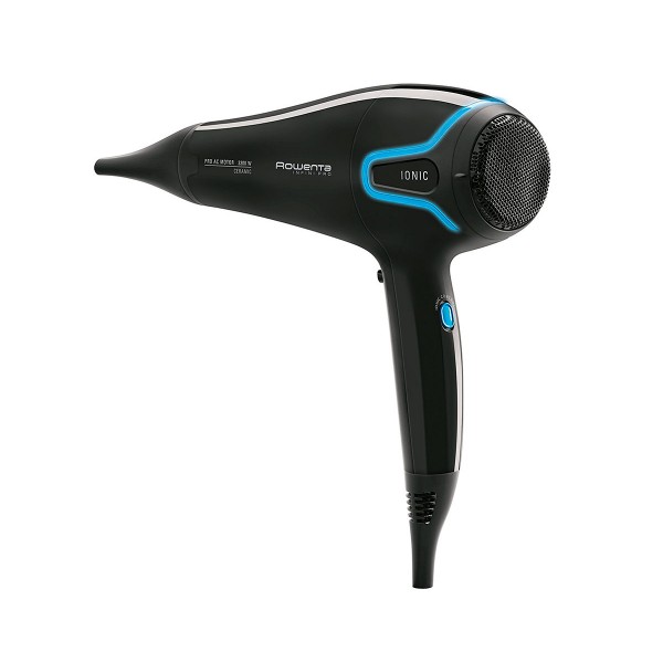 Rowenta cv8730 infini pro beauty negro azul secador de pelo 2200w iónico 3 ajustes temperatura 2 ajustes velocidad