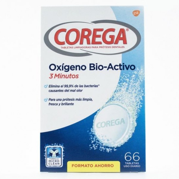 Corega Oxigeno Bioactivo 108 Tabletas Promo