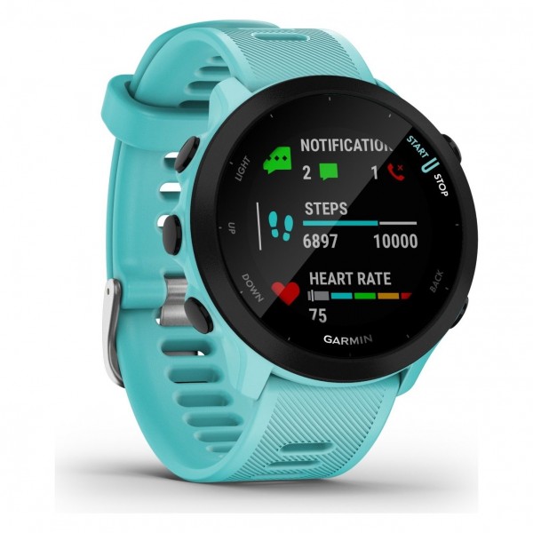 Garmin forerunner 55 aqua/42mm reloj inteligente running/gps/monitor de frecuencia cardíaca Garmin forerunner 55 aqua/42mm reloj inteligente running/gps/monitor de frecuencia cardíaca