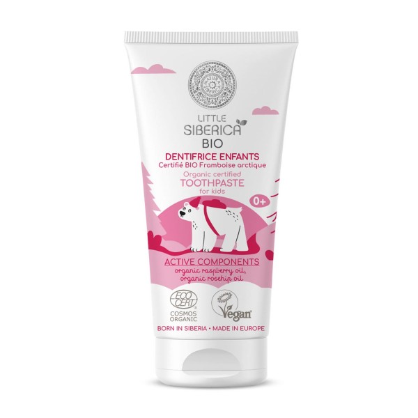 Natura siberica little dentifrico niños frambuesa bio 60gr