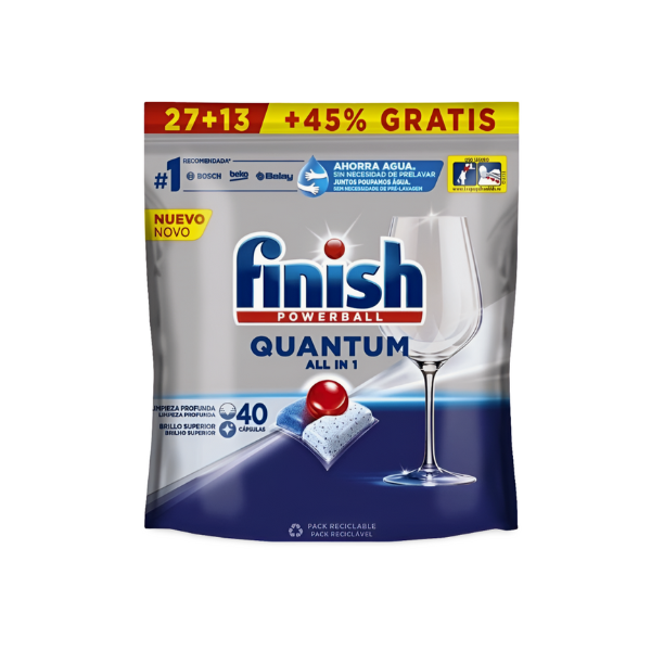 Finish lavavajillas Quantum  27+13 pastillas