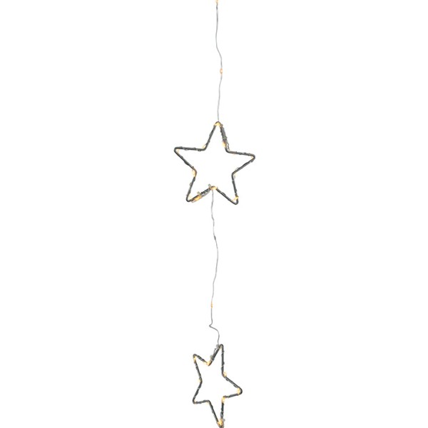 Cortina de led con estrellas para exterior color negro